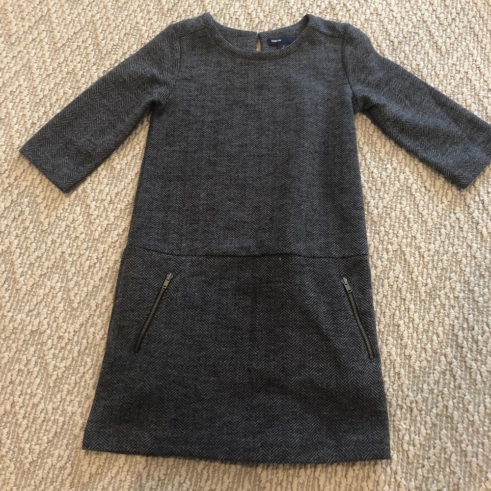 Grey and black formal dress